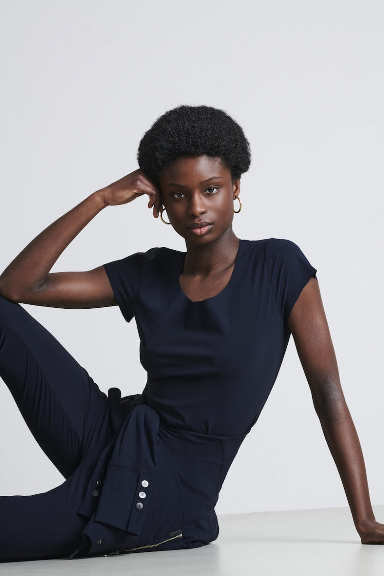 Jane Lushka T Shirt Sara Easy Wear Technical Jersey Blue