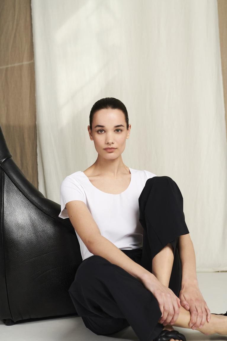 Jane Lushka T Shirt Sara Easy Wear Technical Jersey White