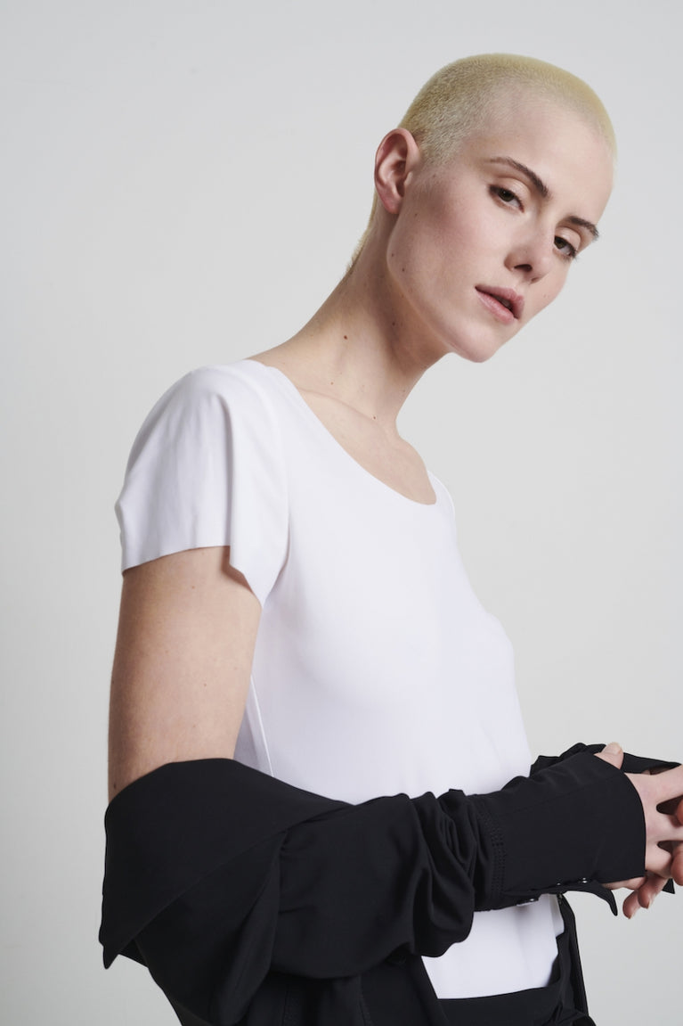 jane lushka T shirt Sara easy wear Technical Jersey White