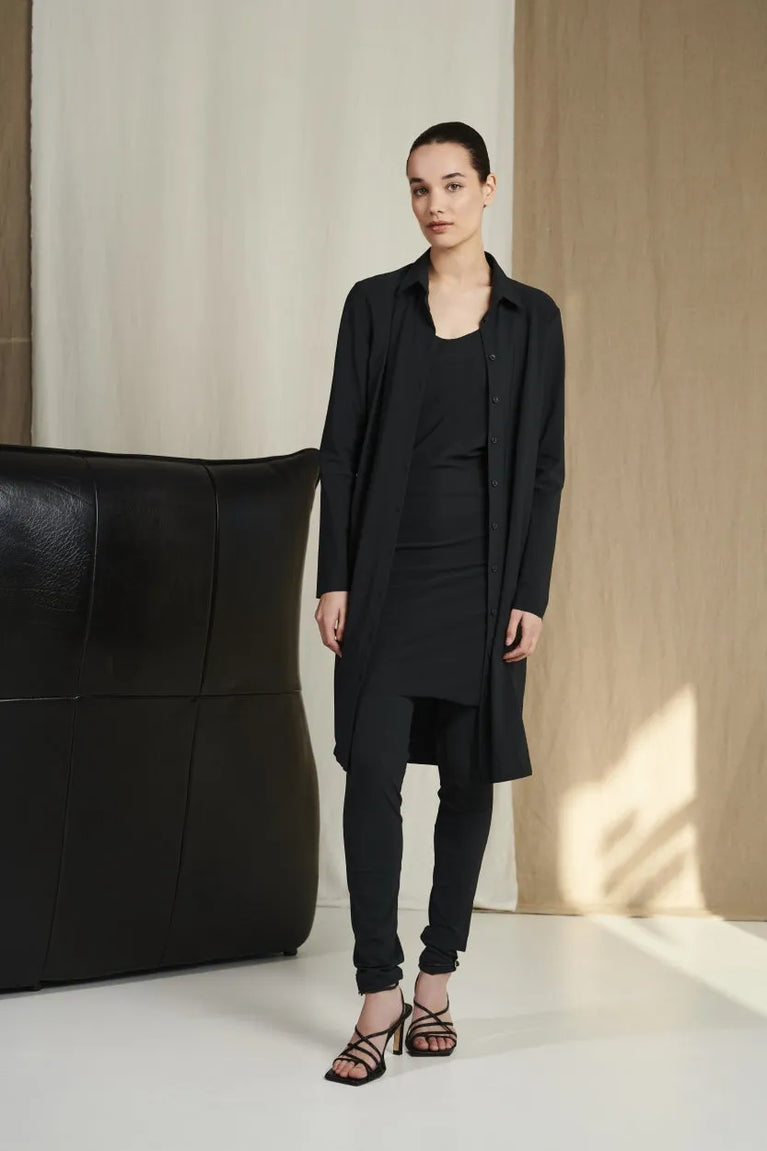 Jane Lushka Top Chris Easy Wear Technical Jersey Grigio Notte