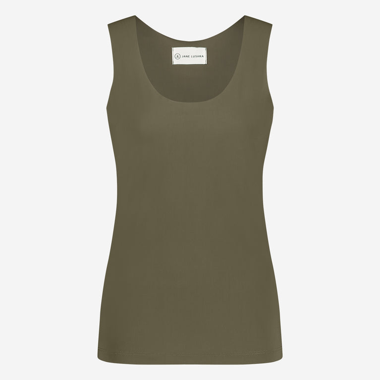jane lushka Top Jesy Easy wear Technical Jersey Army