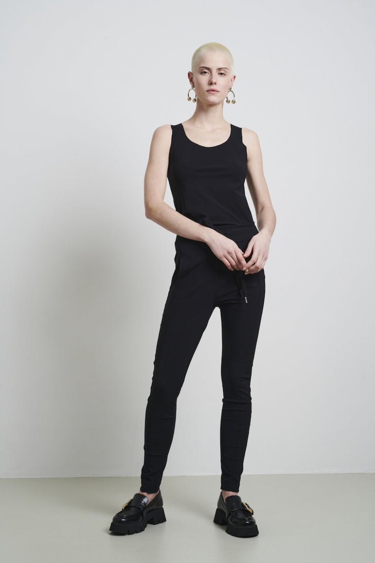 Jane Lushka Top Jesy Easy Wear Technical Jersey Black