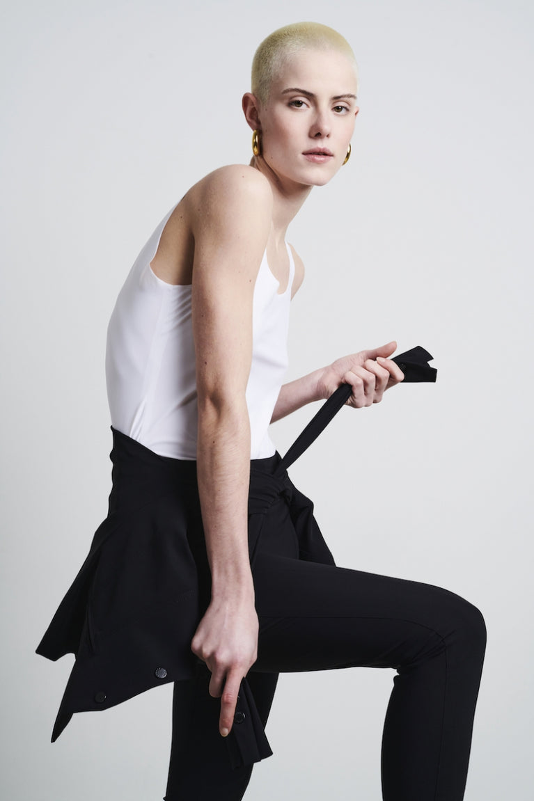 Jane Lushka Top Jesy Easy Wear Technical Jersey White