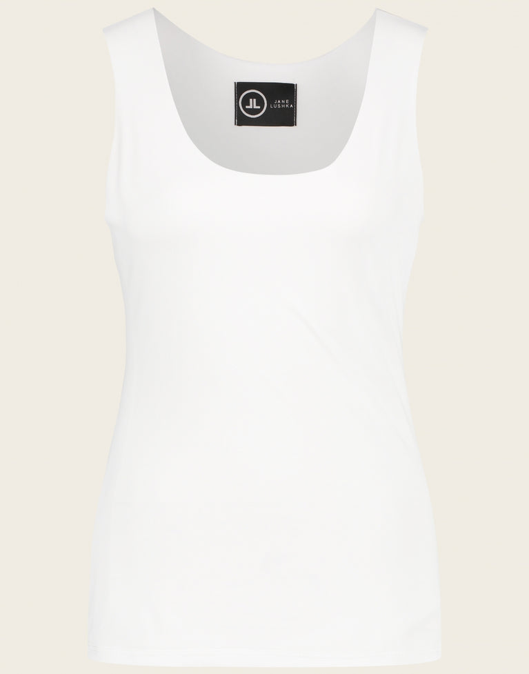 Jane Lushka Top Jesy Easy Wear Technical Jersey White