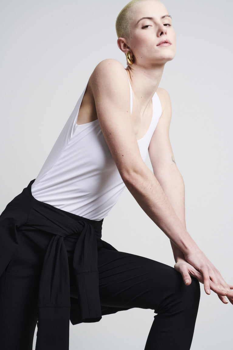 jane lushka Top Jesy Easy wear Technical Jersey White