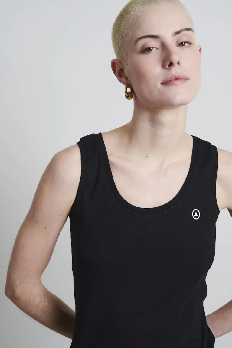 Jane Lushka Top Rips Easy Wear Organic Cotton Black
