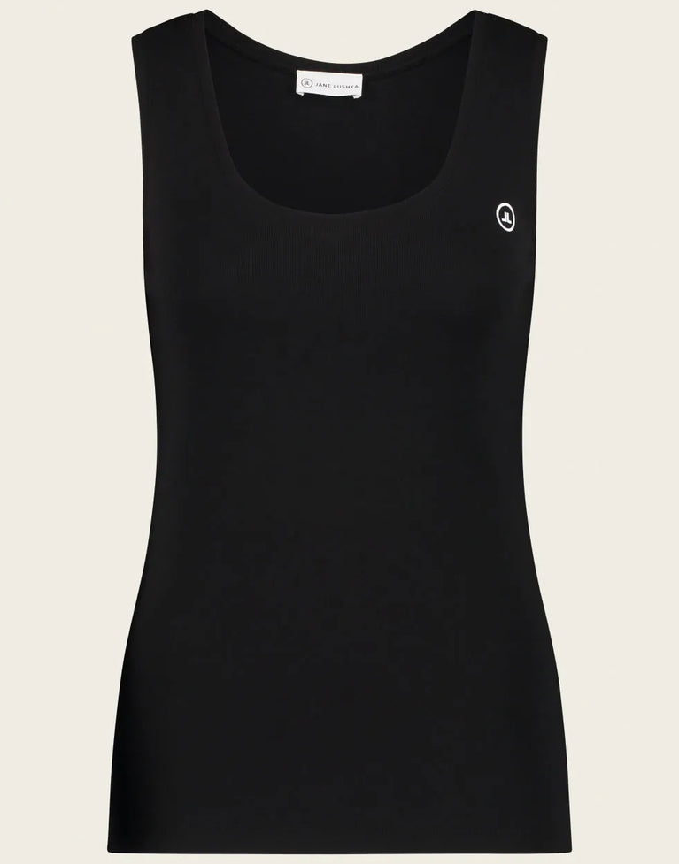 Jane Lushka Top Rips Easy Wear Organic Cotton Black
