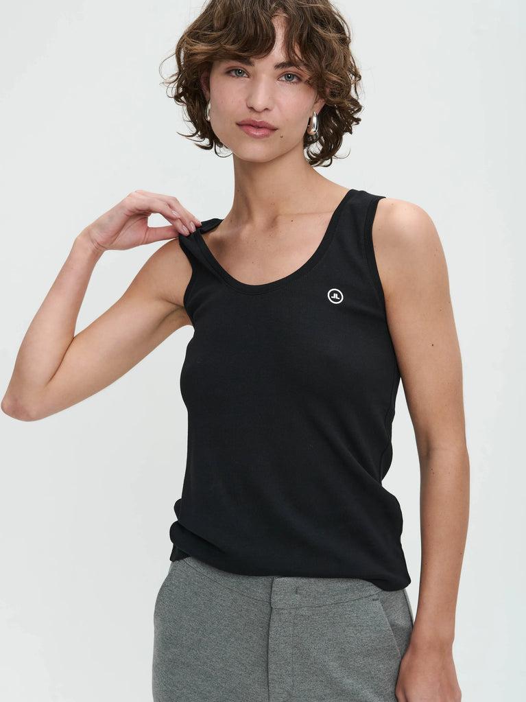 jane lushka Top rips easy wear Organic Cotton Black