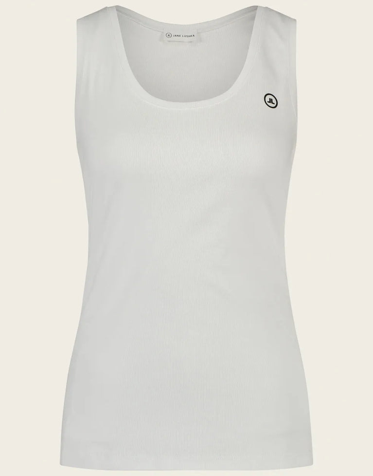 Jane Lushka Top Rips Easy Wear Organic Cotton White