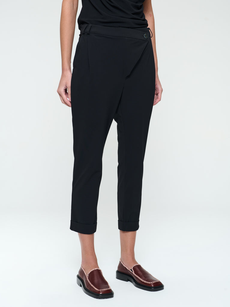 Jane Lushka Valentine Structure Technical Jersey Pants Black