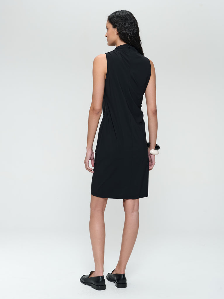 Jane Lushka Verena Strech Technical Jersey Dress Black