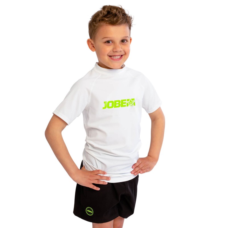 jobe Jobe Rash Guard Shortsleeve Kinderen Wit
