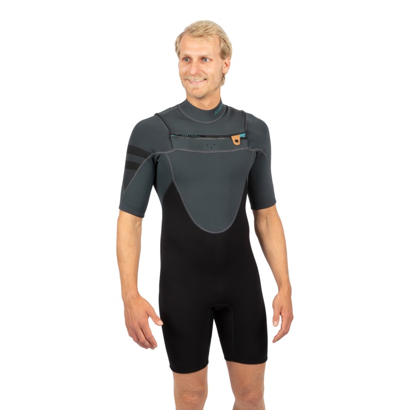 jobe Jobe Perth Shorty 3/2mm Borstrits Wetsuit Heren Grijs