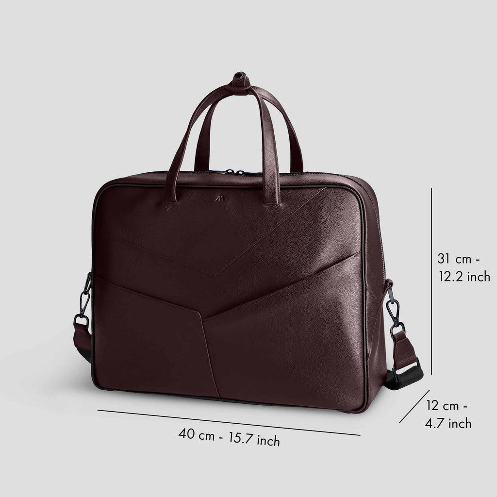 Kaai Bowler Voor Heren - Grain Chocolade Bruin - Reisversie