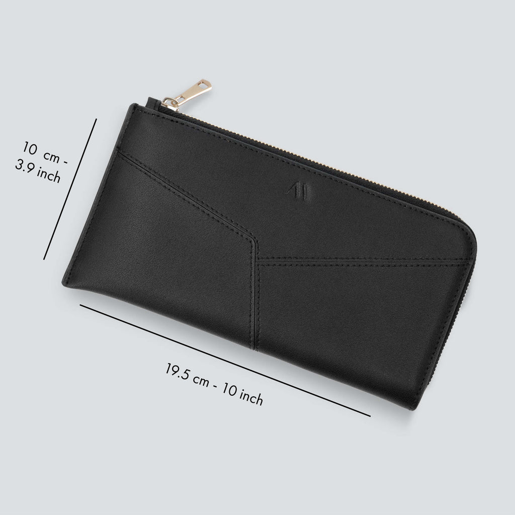 Kaai Grote Portemonnee - Zwart