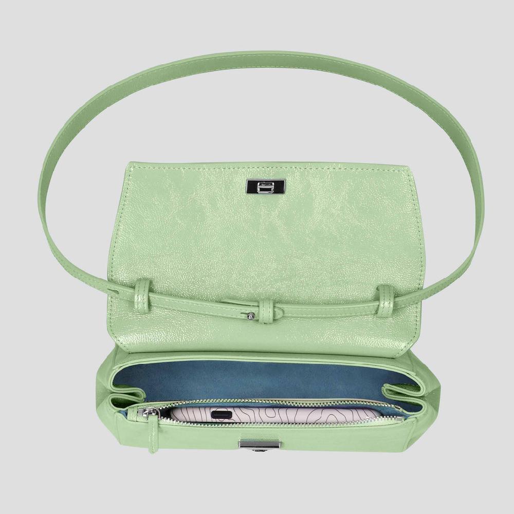Kaai Ikon Clutch - Naplack Mintgroen