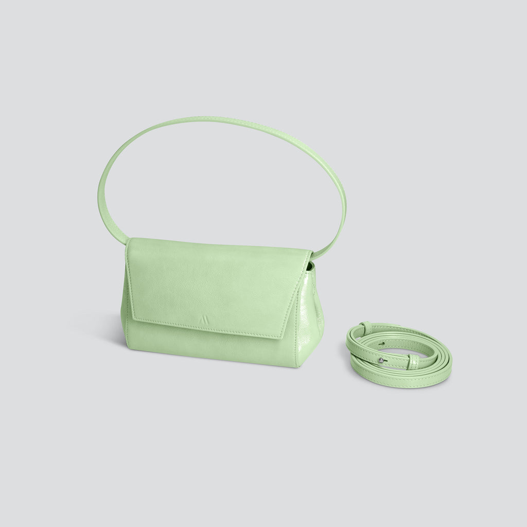 kaai Ikon Clutch - naplack mintgroen