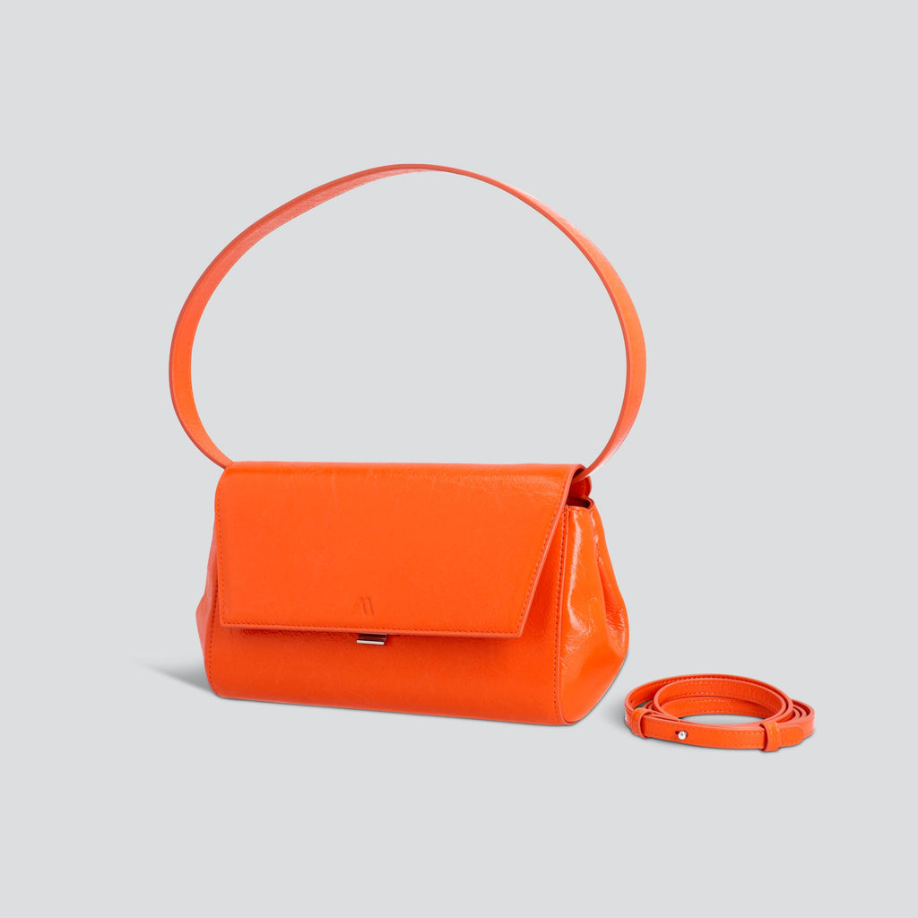 Kaai Ikon Clutch - Naplack Papaya