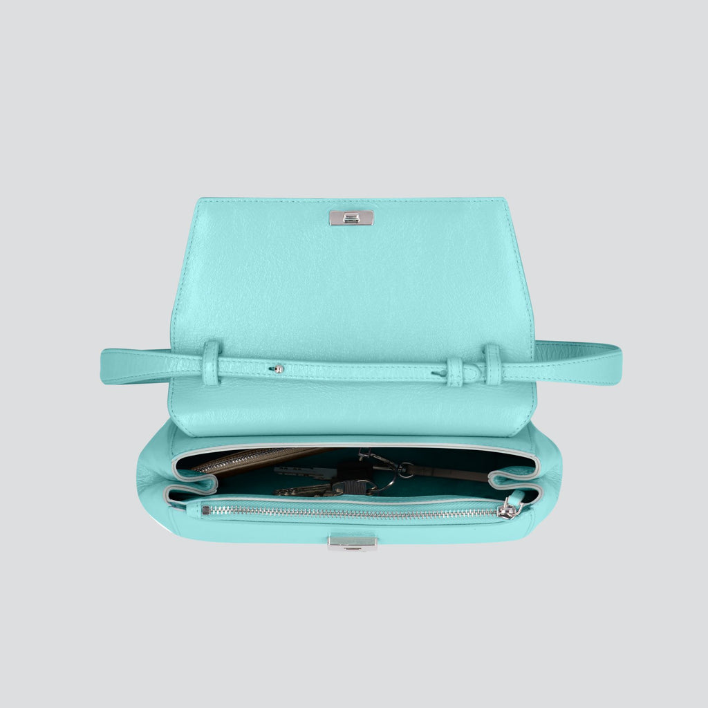 Kaai Ikon Clutch - Naplack Turquoise
