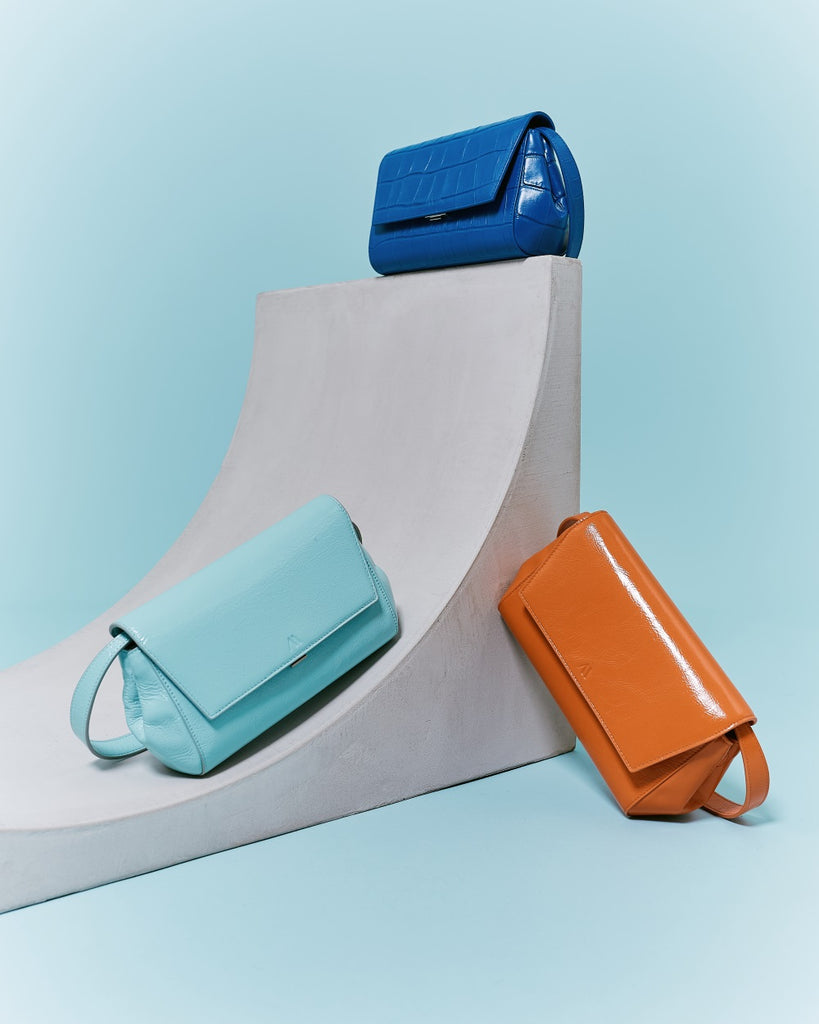 Kaai Ikon Clutch - Naplack Turquoise