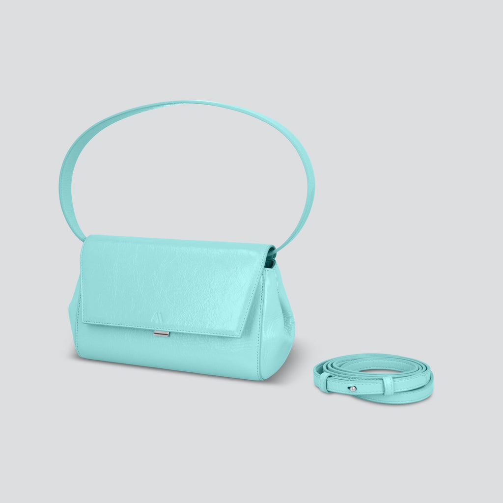 kaai Ikon Clutch - naplack turquoise