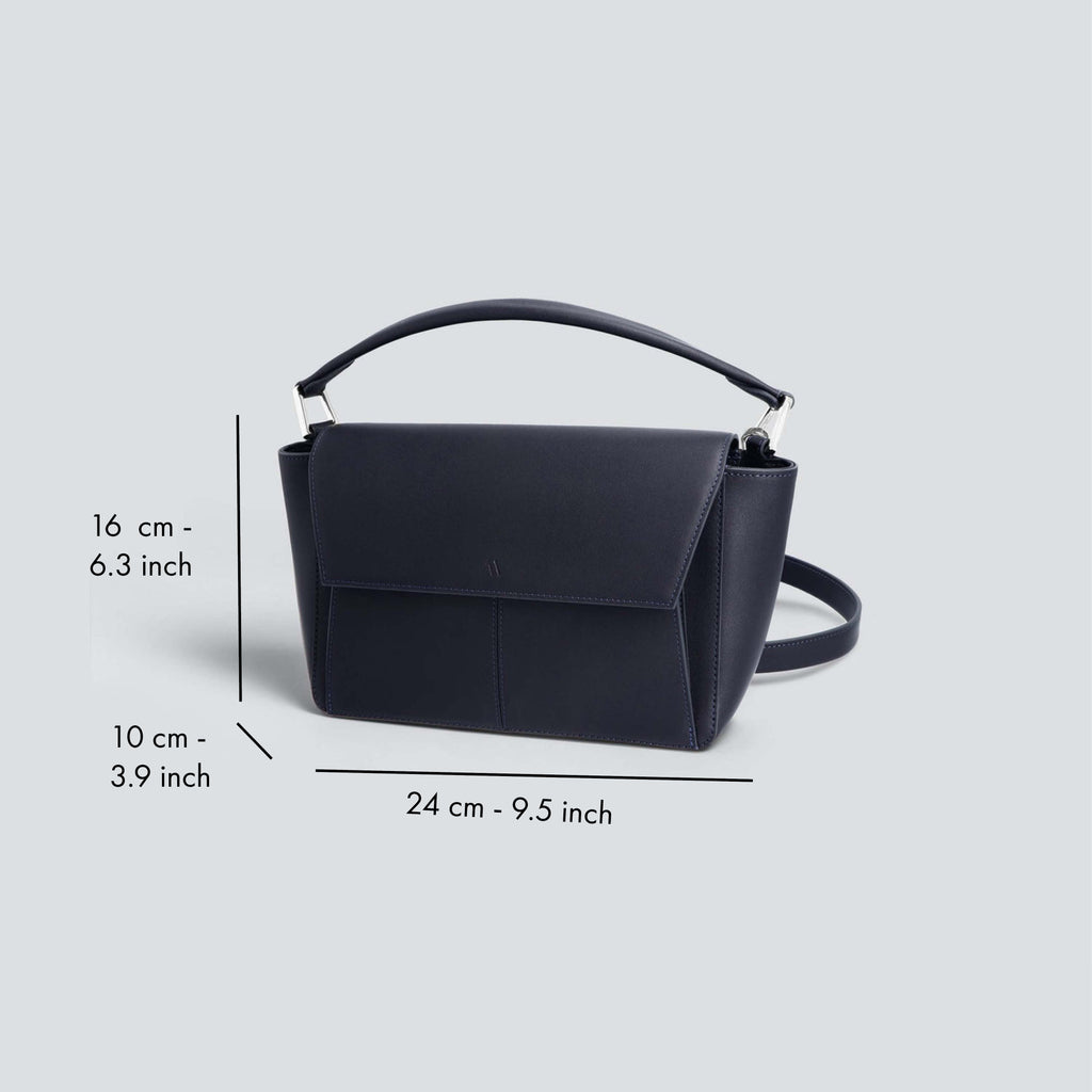 Kaai Ikon Schoudertas - Nachtblauw