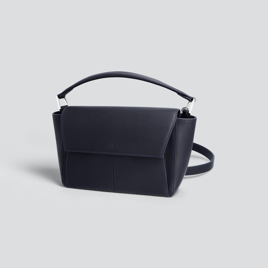 kaai Ikon Schoudertas - nachtblauw