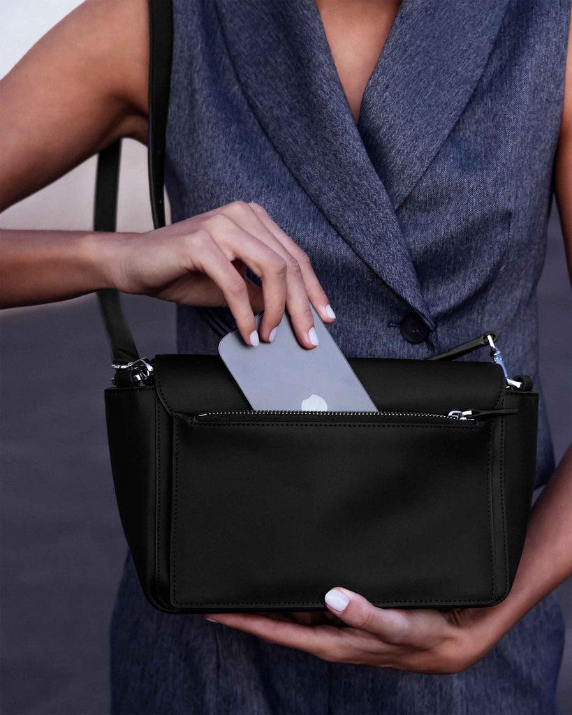 Kaai Ikon Schoudertas - Zwart