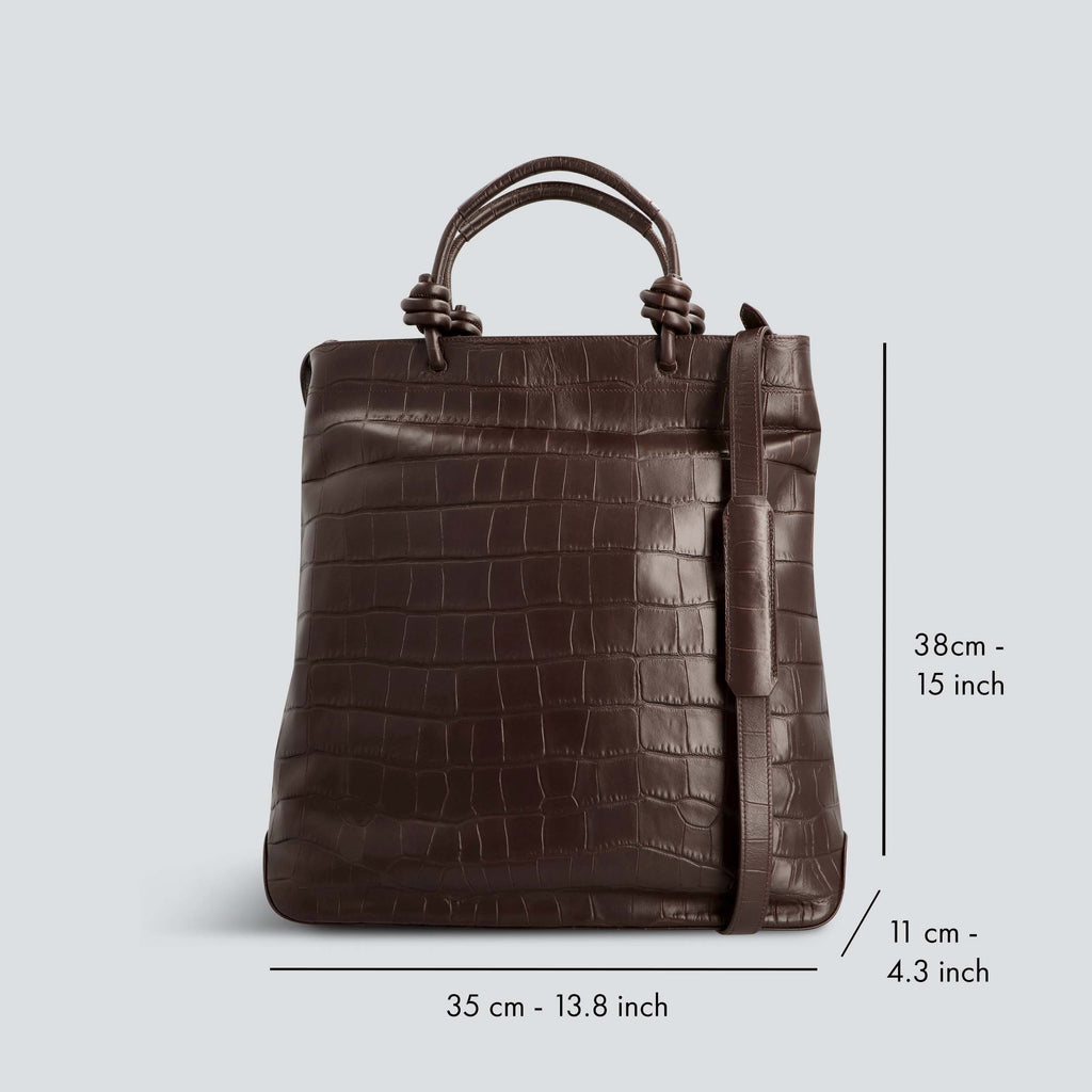 Kaai Loop - Zacht Croco Espresso