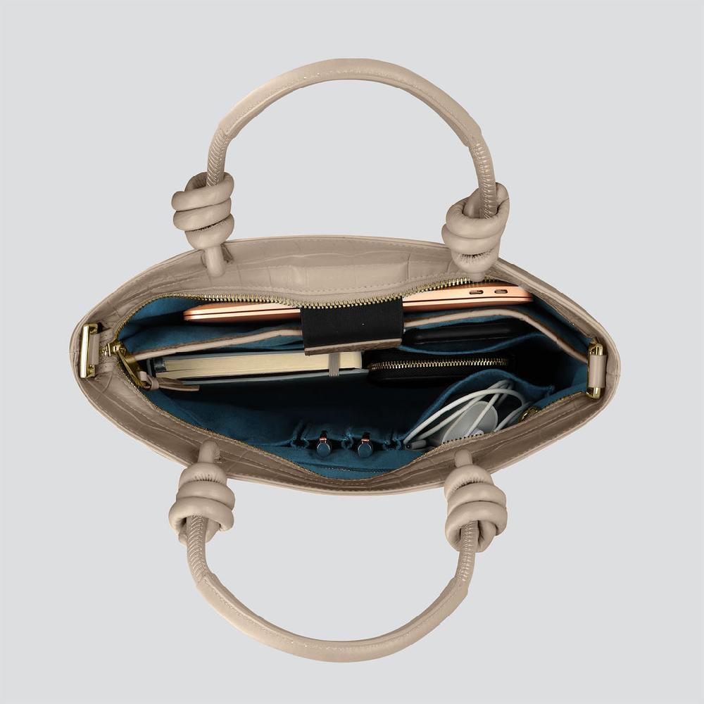 Kaai Loop - Zacht Croco Klei Taupe