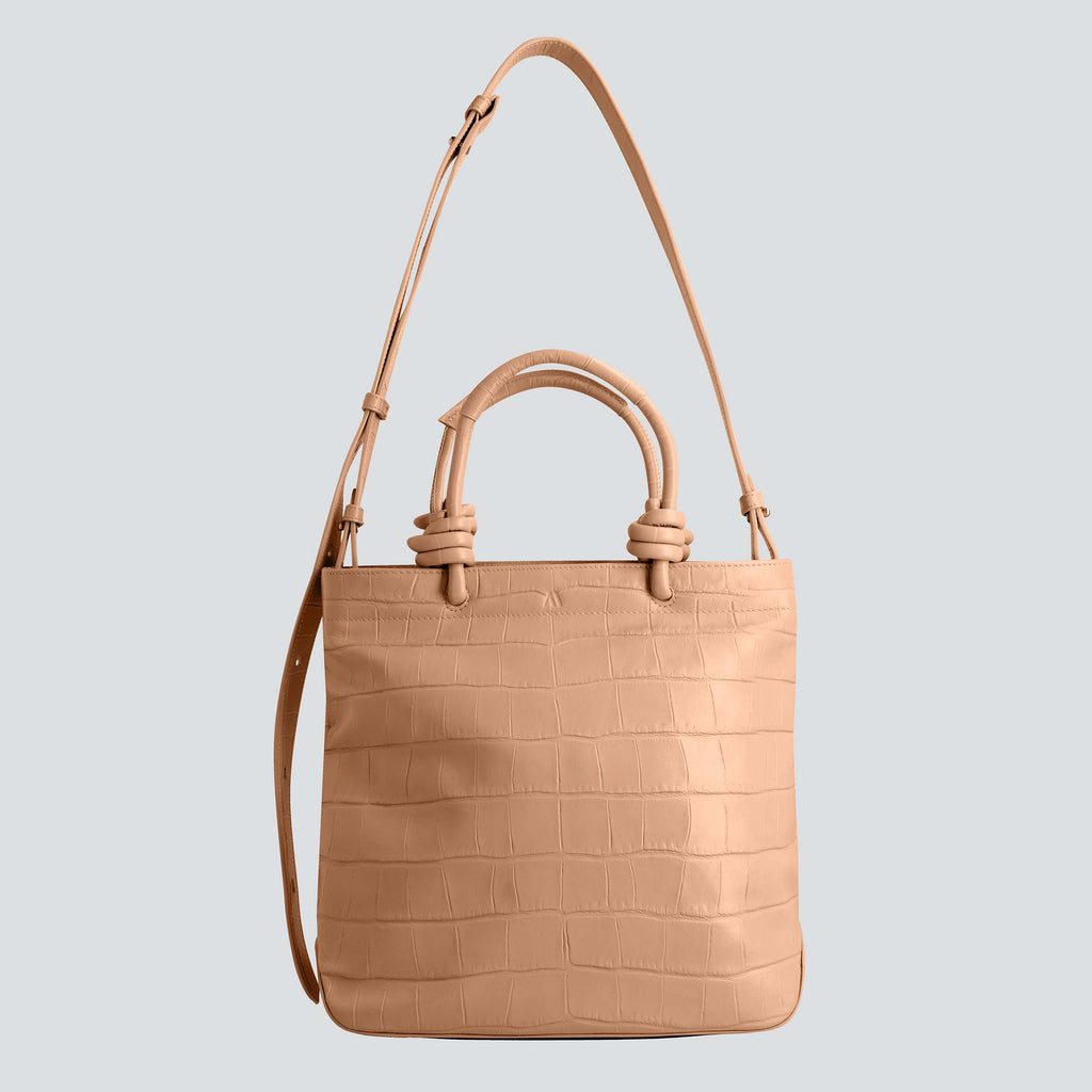 kaai Mini Loop - zacht croco cappuccino