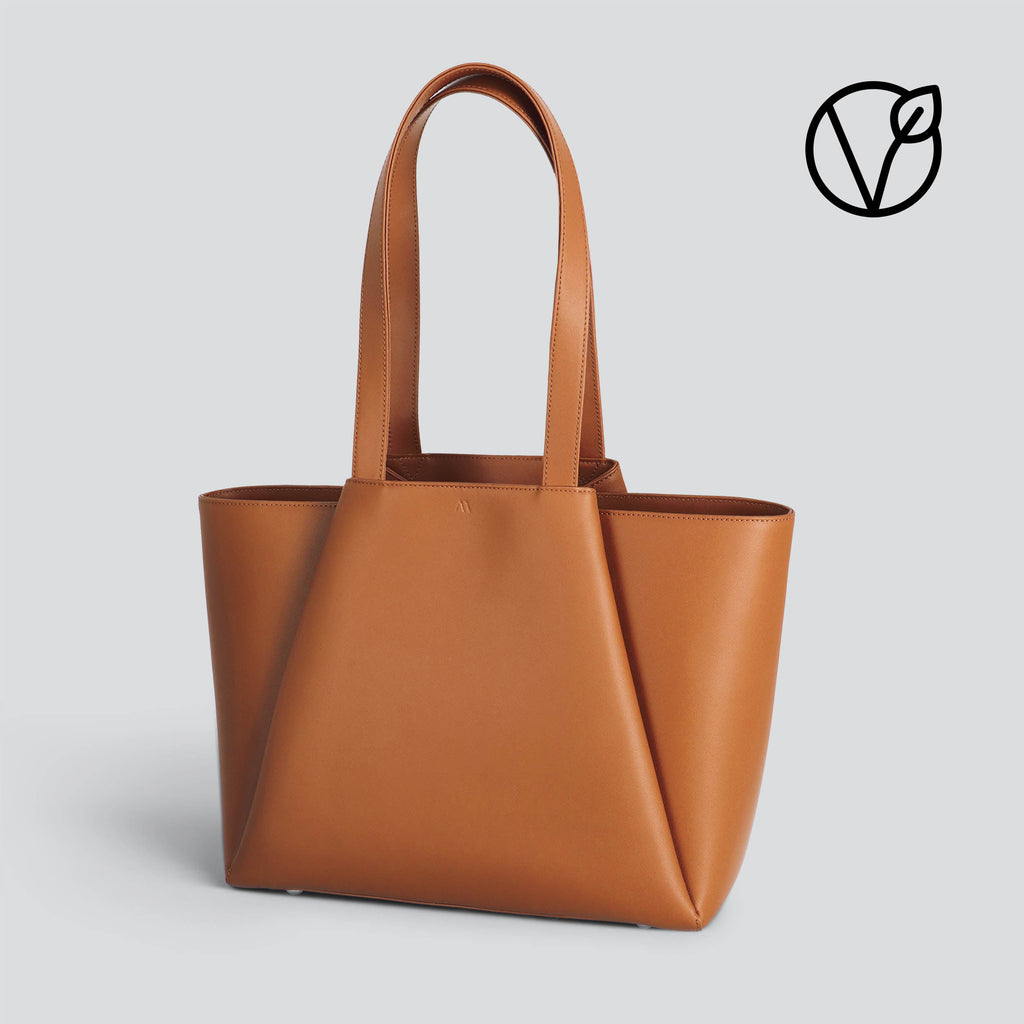 kaai Vegan Midi Pyramid - cognac