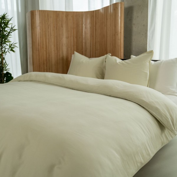Kayori Kayori Dekbedovertrek Edo Katoensatijn - Champagne