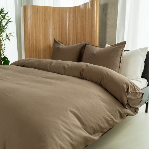 Kayori Kayori Dekbedovertrek Edo Katoensatijn - Khaki