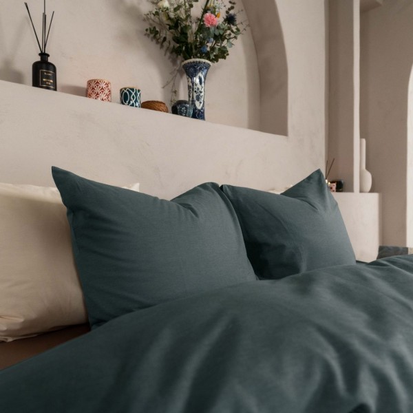 Kayori Kayori Dekbedovertrek Kai Washed Katoen - Antracite