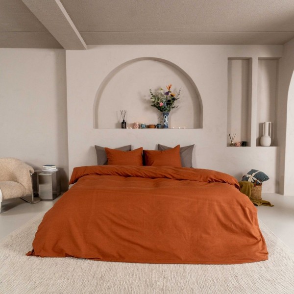 Kayori Kayori Dekbedovertrek Kai Washed Katoen - Caramel