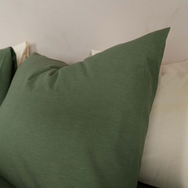 Kayori Kayori Dekbedovertrek Kai Washed Katoen - Groen