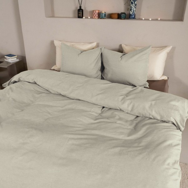 kayori Kayori dekbedovertrek Kai Washed Katoen - Zand