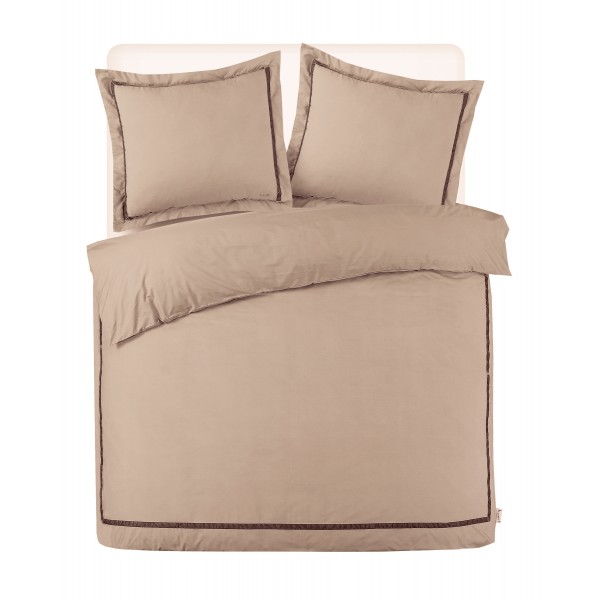 Kayori Kayori Dekbedovertrek Katoenperkal Yamato - Taupe
