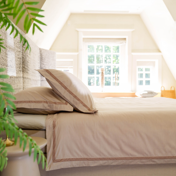 Kayori Kayori Dekbedovertrek Katoenperkal Yamato - Taupe