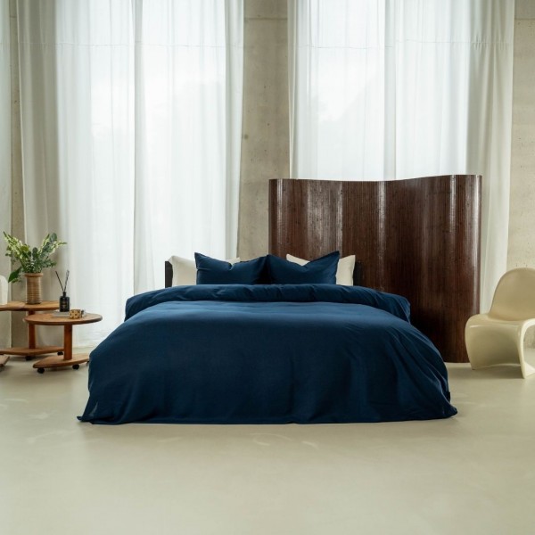 kayori Kayori dekbedovertrek Kiyo Tencel© - Donkerblauw