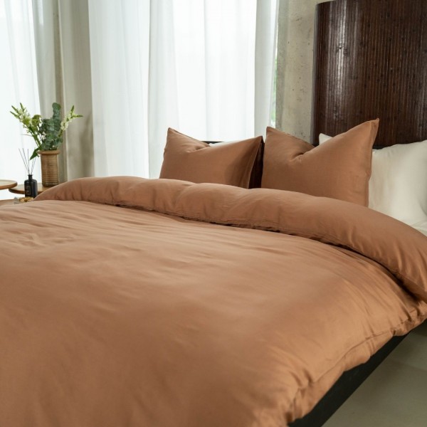 Kayori Kayori Dekbedovertrek Kiyo Tencel© - Donkertaupe