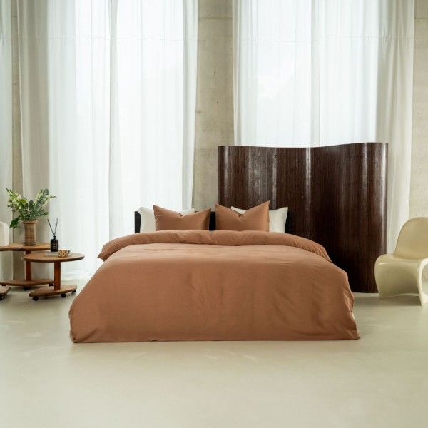 kayori Kayori dekbedovertrek Kiyo Tencel© - Donkertaupe