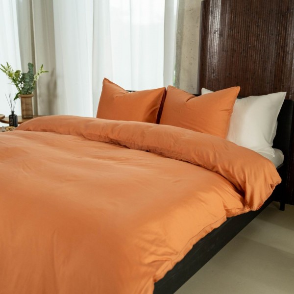 Kayori Kayori Dekbedovertrek Kiyo Tencel© - Terracotta
