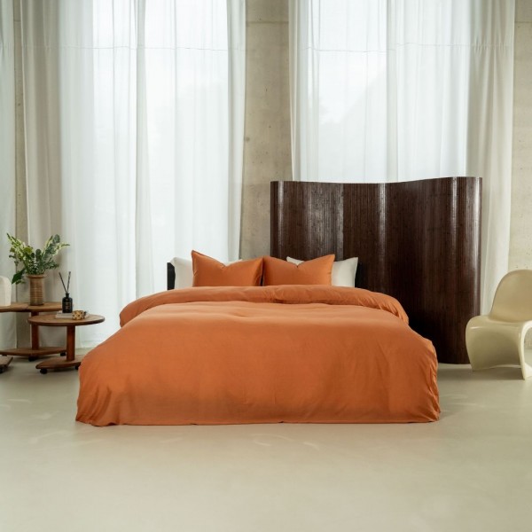 kayori Kayori dekbedovertrek Kiyo Tencel© - Terracotta