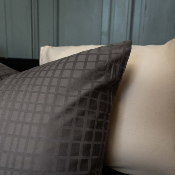 Kayori Kayori Dekbedovertrek Kora Katoensatijn - Antracite