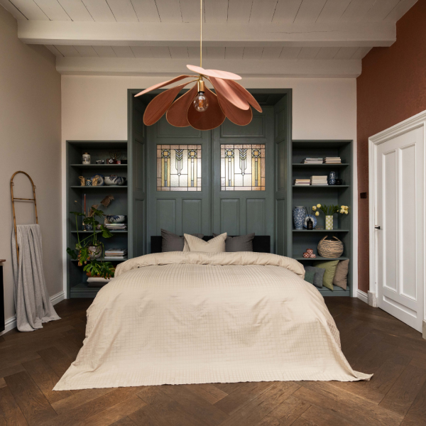 kayori Kayori dekbedovertrek Kora Katoensatijn - Taupe