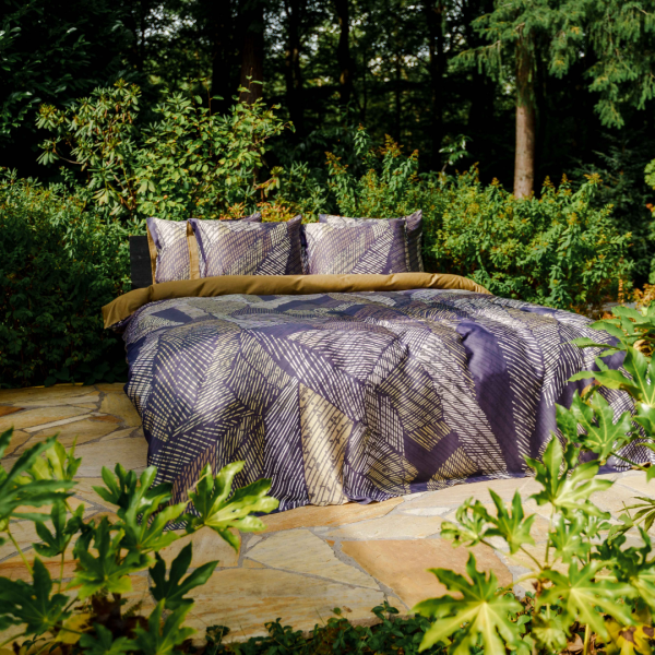 kayori Kayori dekbedovertrek Kymani katoen-satijn - Goud