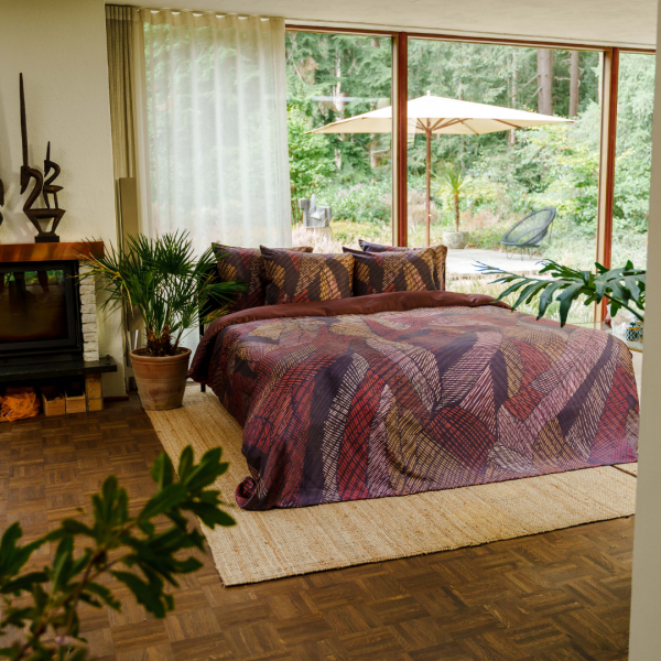 Kayori Kayori Dekbedovertrek Kymani Katoen-satijn - Rood