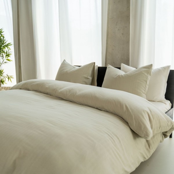 Kayori Kayori Dekbedovertrek Naka Katoen - Saliegroen